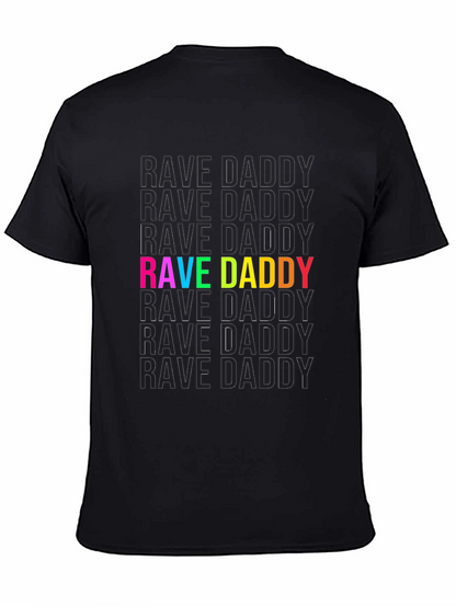 Camiseta Negra Rave Daddy para Hombre