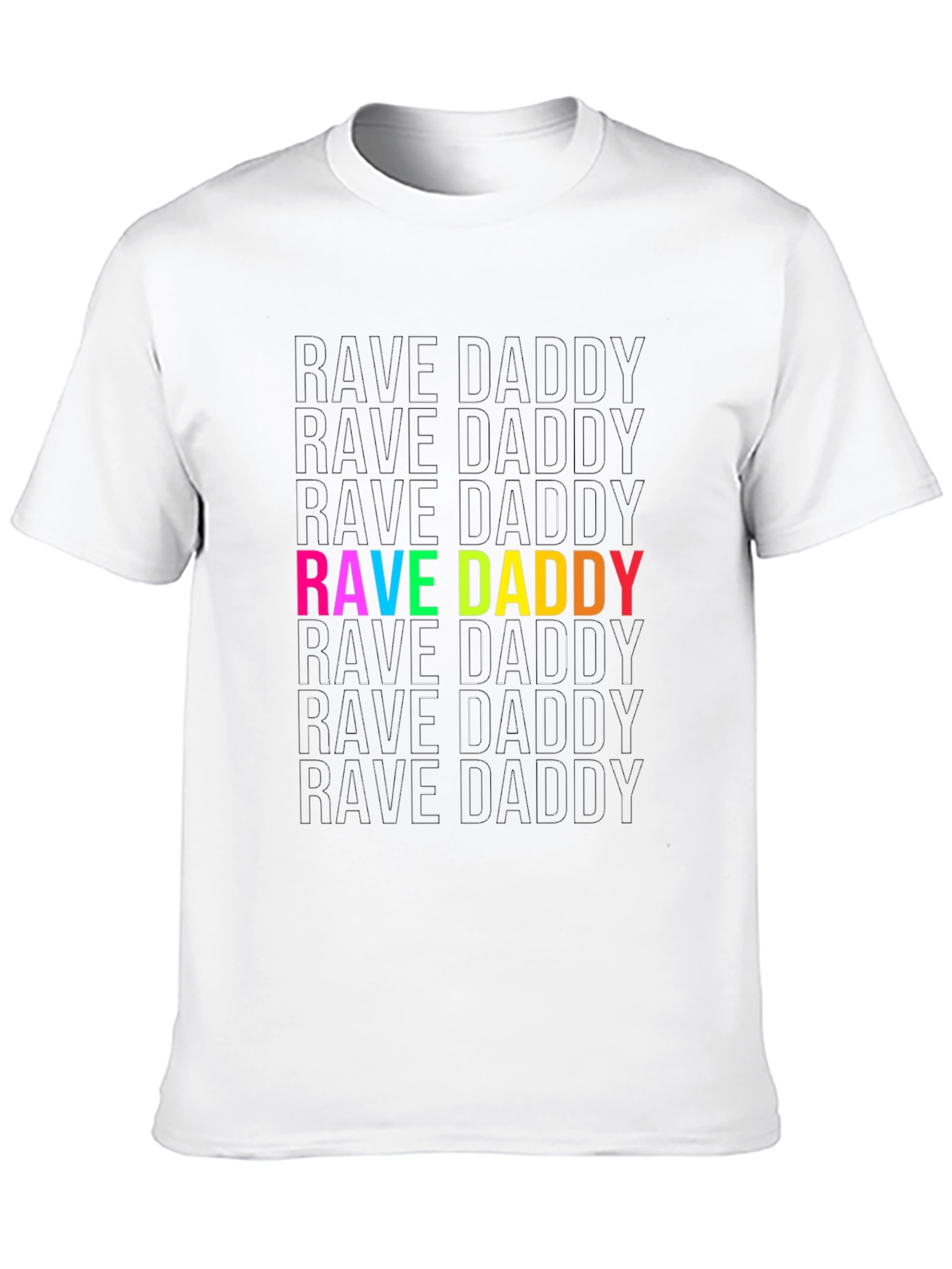 Camiseta Negra Rave Daddy para Hombre