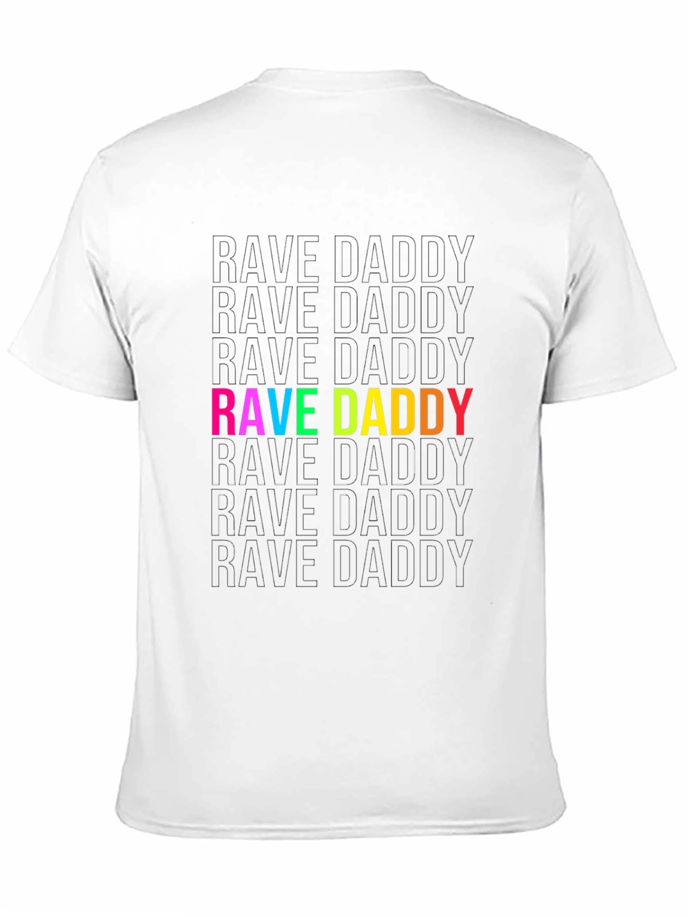 Camiseta Negra Rave Daddy para Hombre