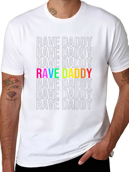Camiseta Negra Rave Daddy para Hombre
