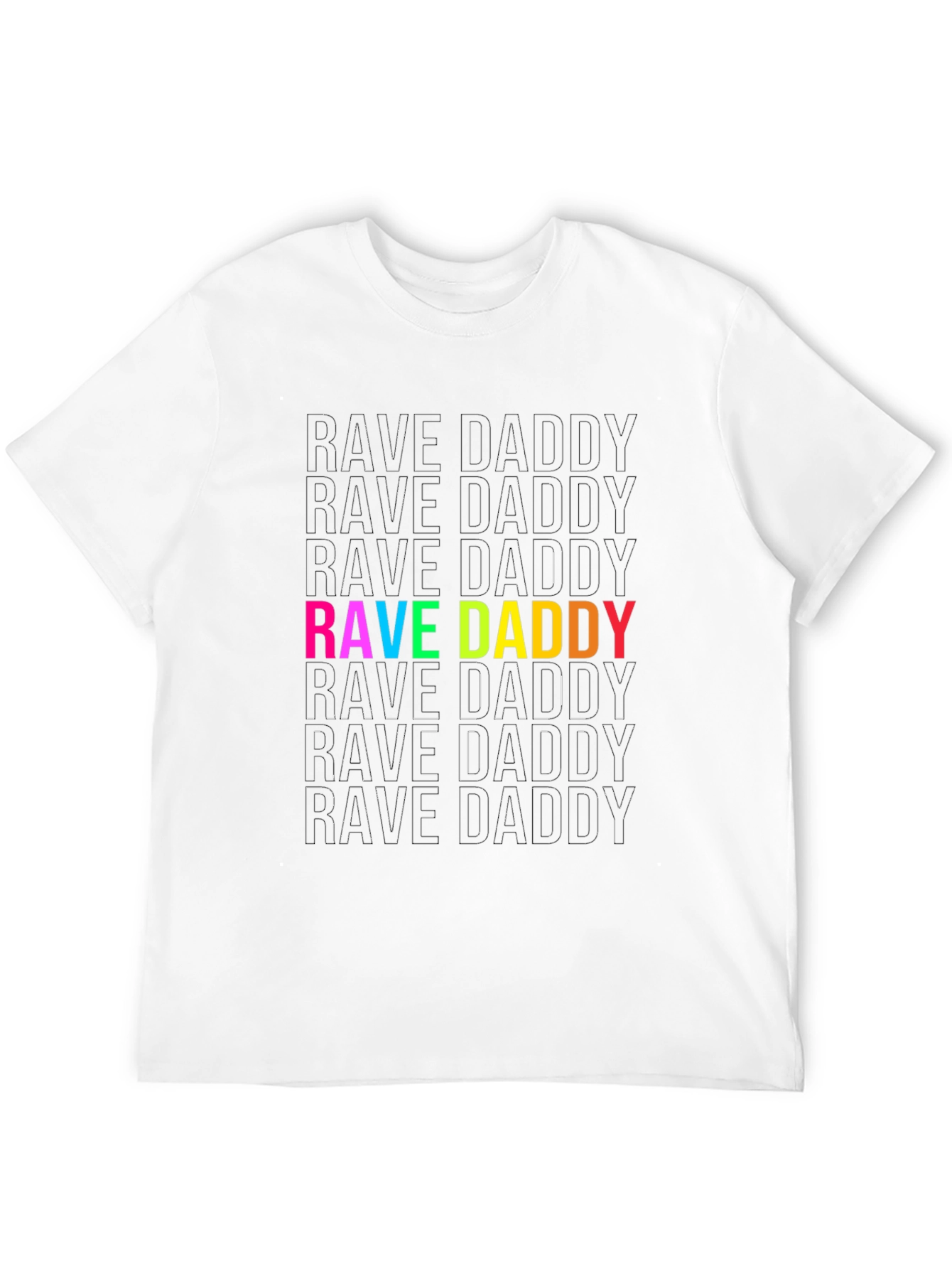 Camiseta Negra Rave Daddy para Hombre