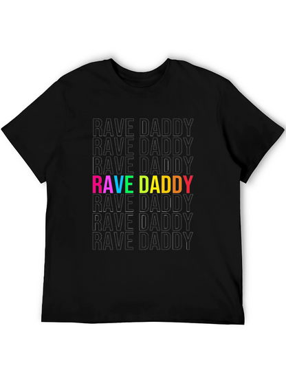 Camiseta Negra Rave Daddy para Hombre