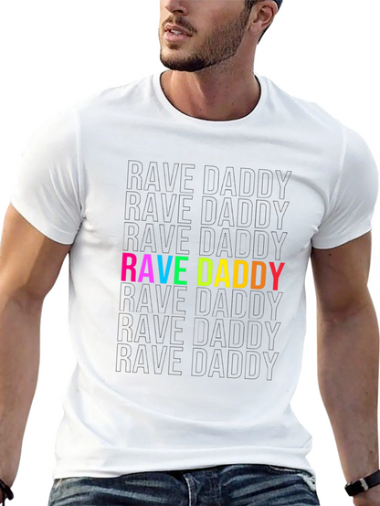 Camiseta Negra Rave Daddy para Hombre