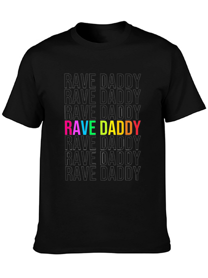 Camiseta Negra Rave Daddy para Hombre