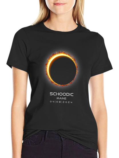 Camiseta Eclipse Solar Schoodic Maine 2024