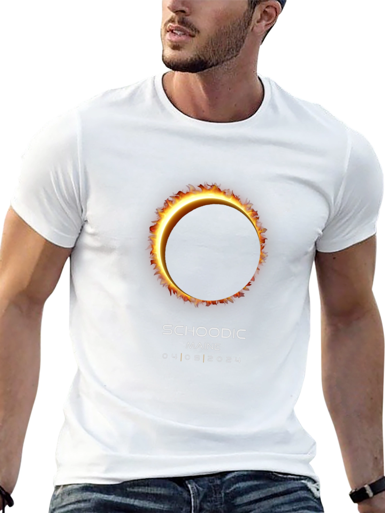 Camiseta Eclipse Solar Schoodic Maine 2024