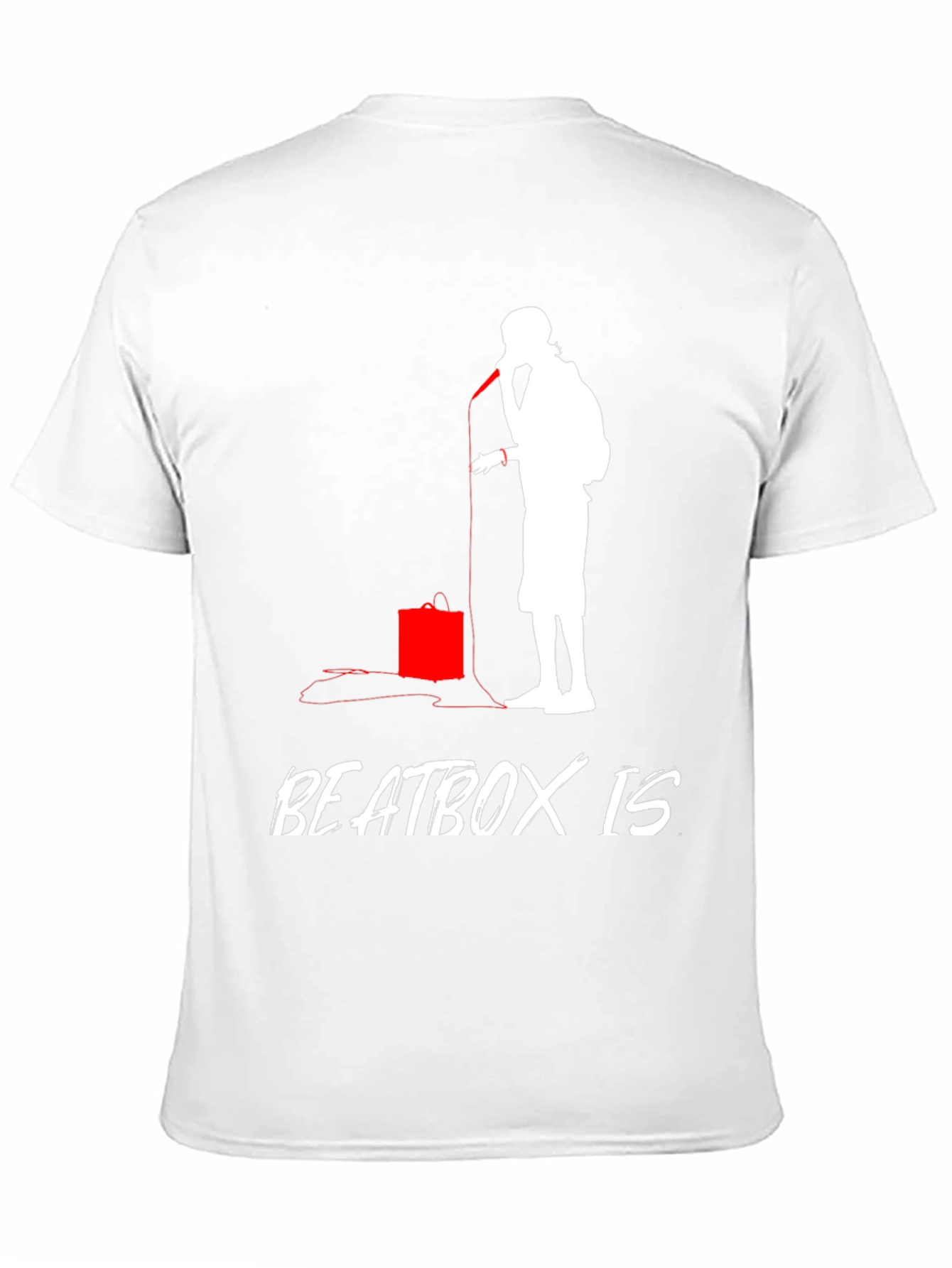 Camiseta Negra con Diseño de Beatbox