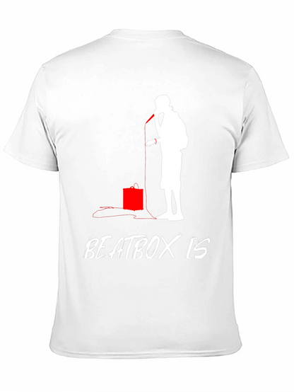 Camiseta Negra con Diseño de Beatbox