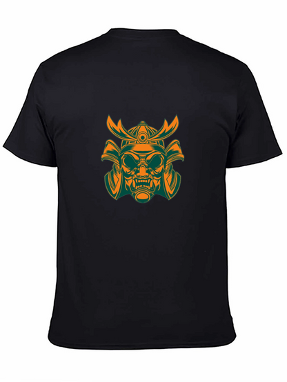 Camiseta Negra con Diseño Samurai
