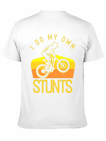 Camiseta Negra I Do My Own Stunts Ciclismo