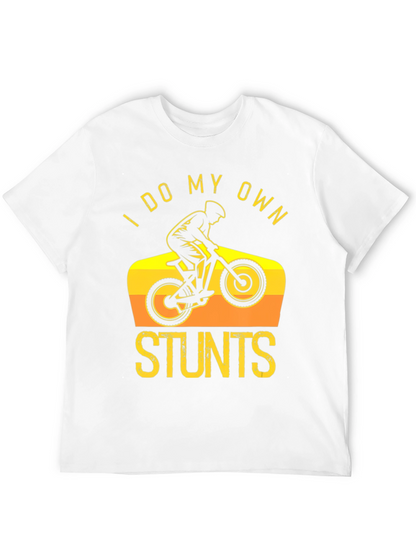 Camiseta Negra I Do My Own Stunts Ciclismo