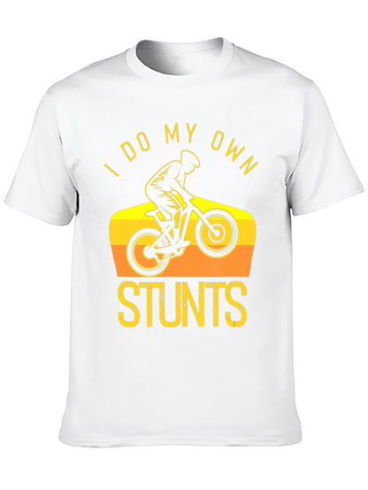 Camiseta Negra I Do My Own Stunts Ciclismo