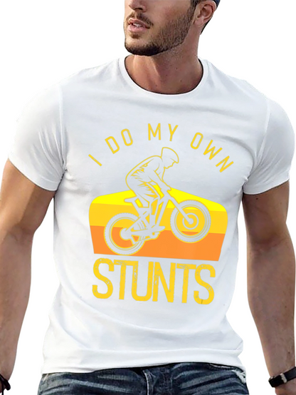 Camiseta Negra I Do My Own Stunts Ciclismo