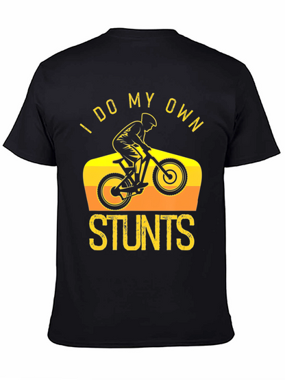 Camiseta Negra I Do My Own Stunts Ciclismo