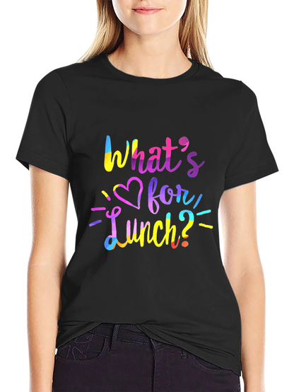 Camiseta Negra ¿Qué Hay Para Comer?
