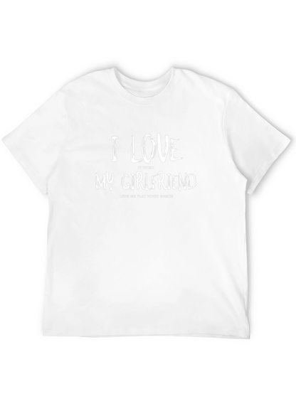 Camiseta Negra: Amo a mi Novia - Videojuegos