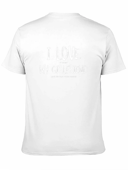 Camiseta Negra: Amo a mi Novia - Videojuegos