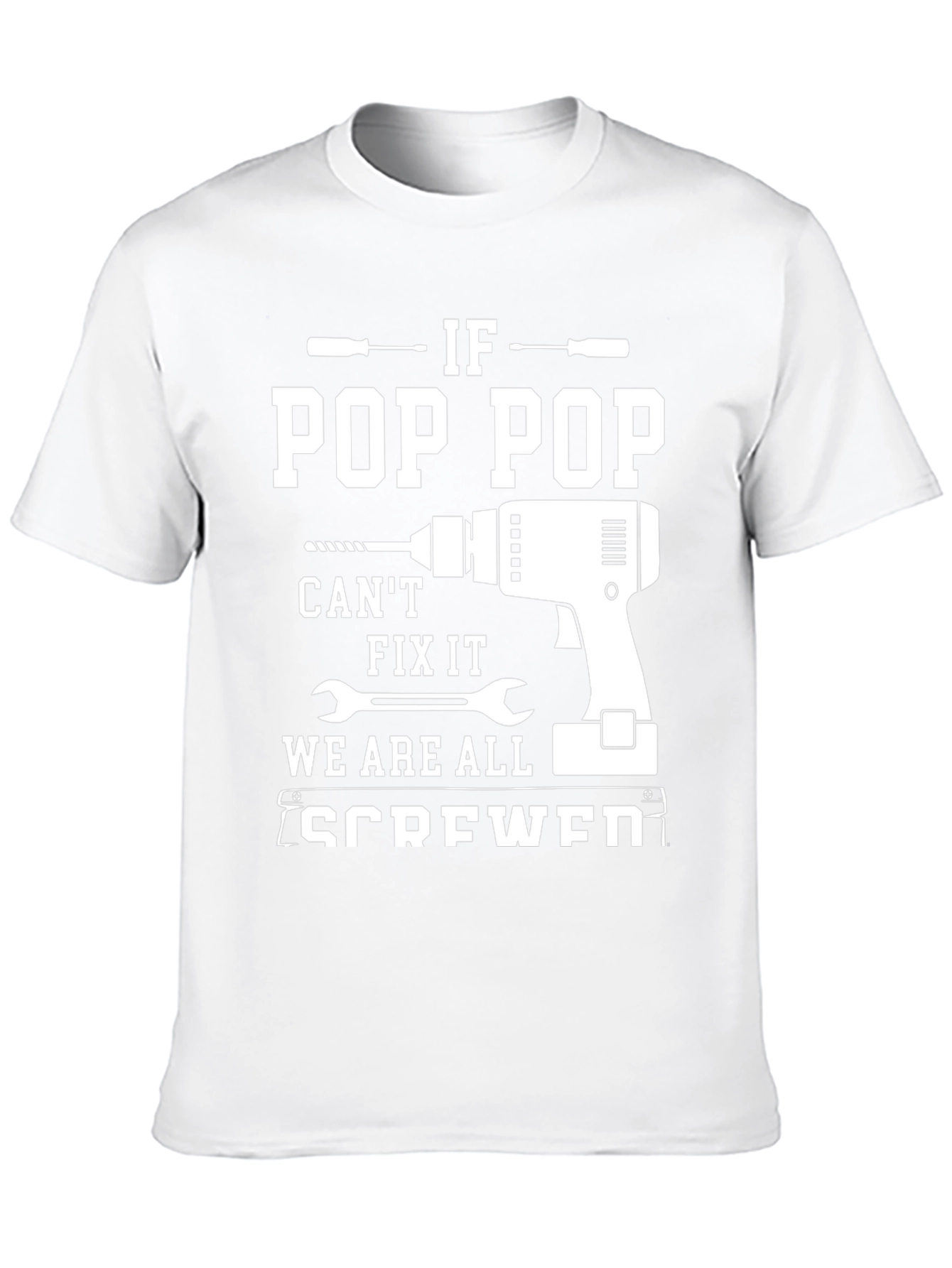 Camiseta Negra If Pop Pop Cant Fix It