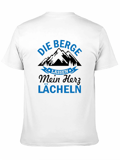 Camiseta Negra Die Berge Alemán