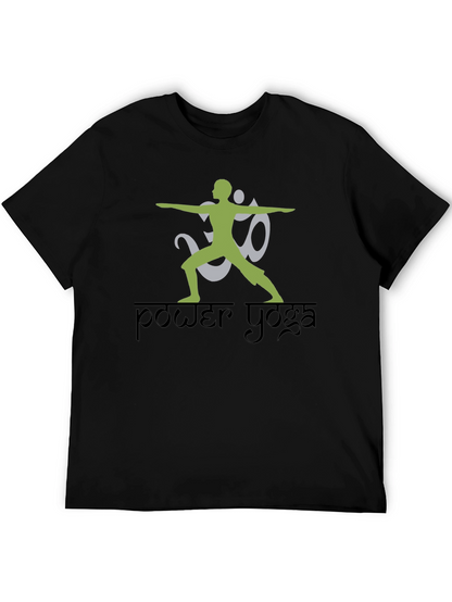 Camiseta Negra Power Yoga Diseño Único