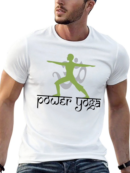 Camiseta Negra Power Yoga Diseño Único