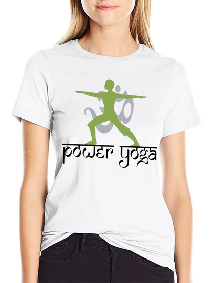 Camiseta Negra Power Yoga Diseño Único