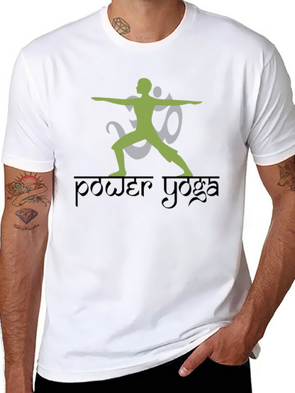 Camiseta Negra Power Yoga Diseño Único