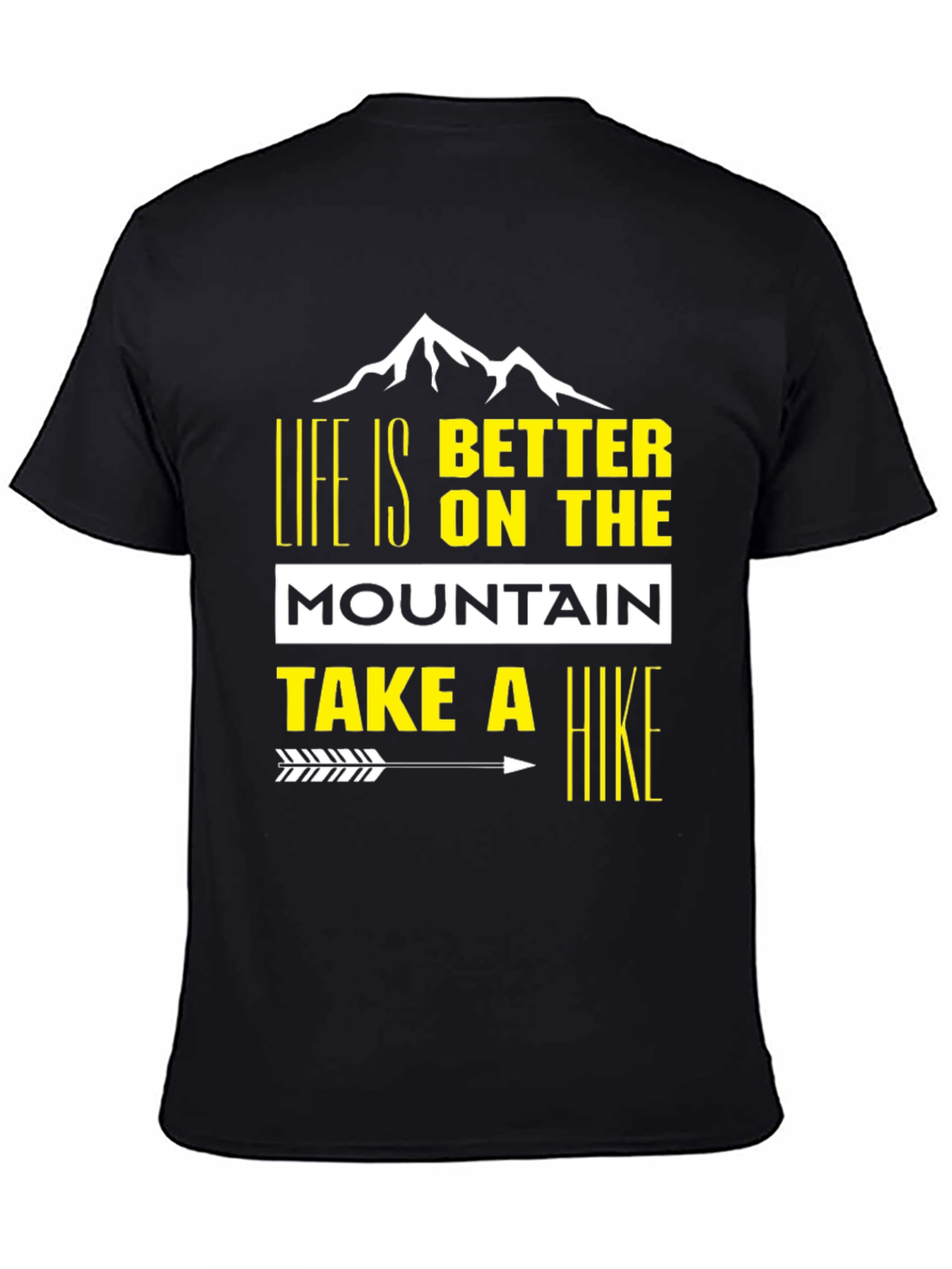 Camiseta Negra de Montaña - Aventura y Estilo