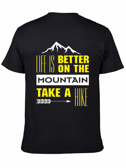 Camiseta Negra de Montaña - Aventura y Estilo