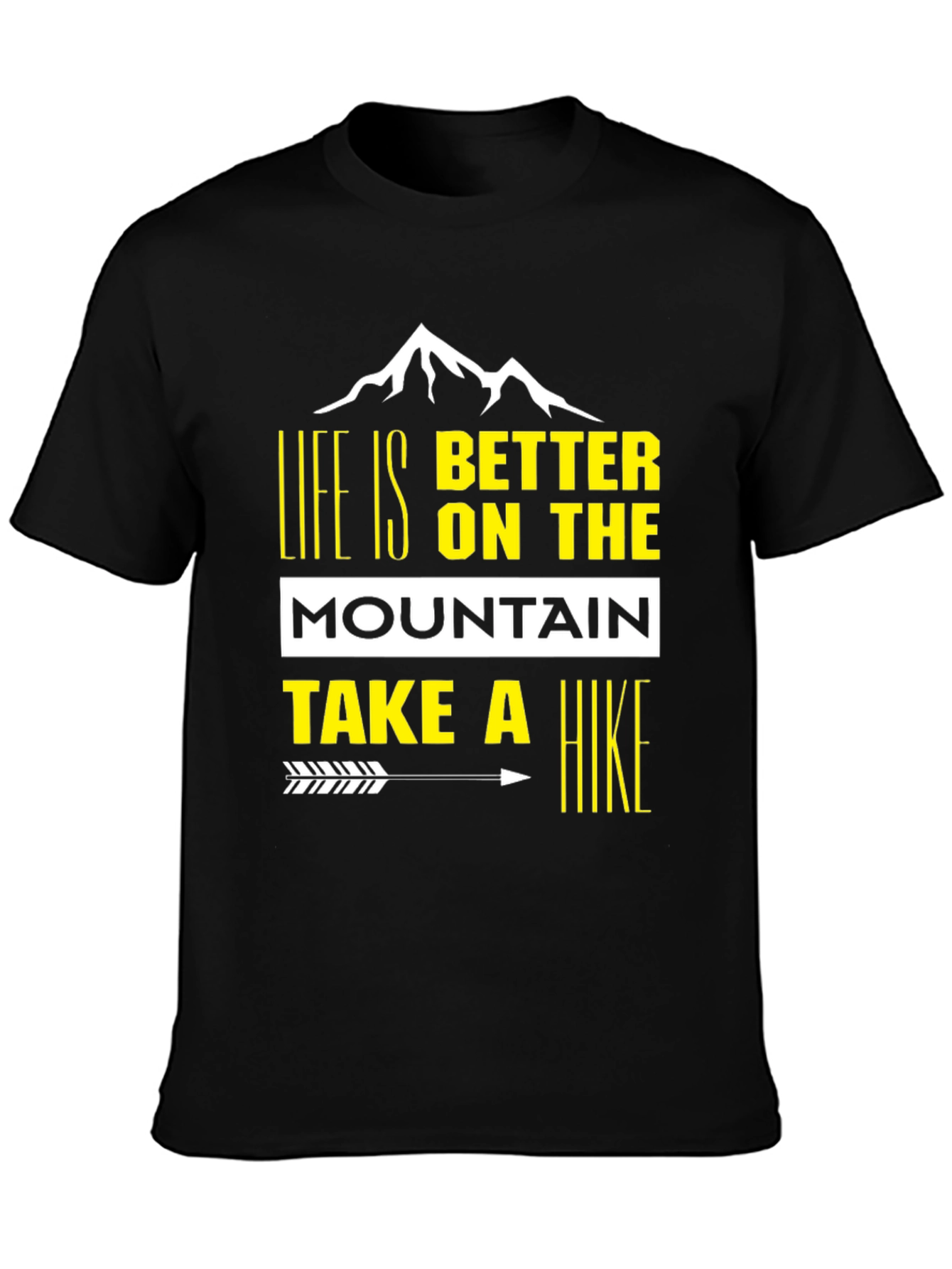 Camiseta Negra de Montaña - Aventura y Estilo
