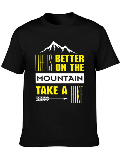 Camiseta Negra de Montaña - Aventura y Estilo