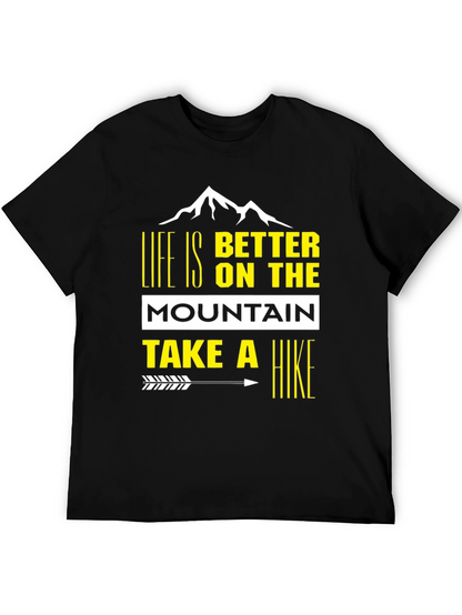 Camiseta Negra de Montaña - Aventura y Estilo