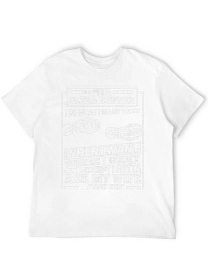 Camiseta Negra Ultra Runner Le Pregunto a Mi Esposa