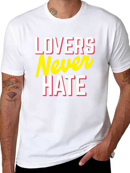 Camiseta Negra Lovers Never Hate