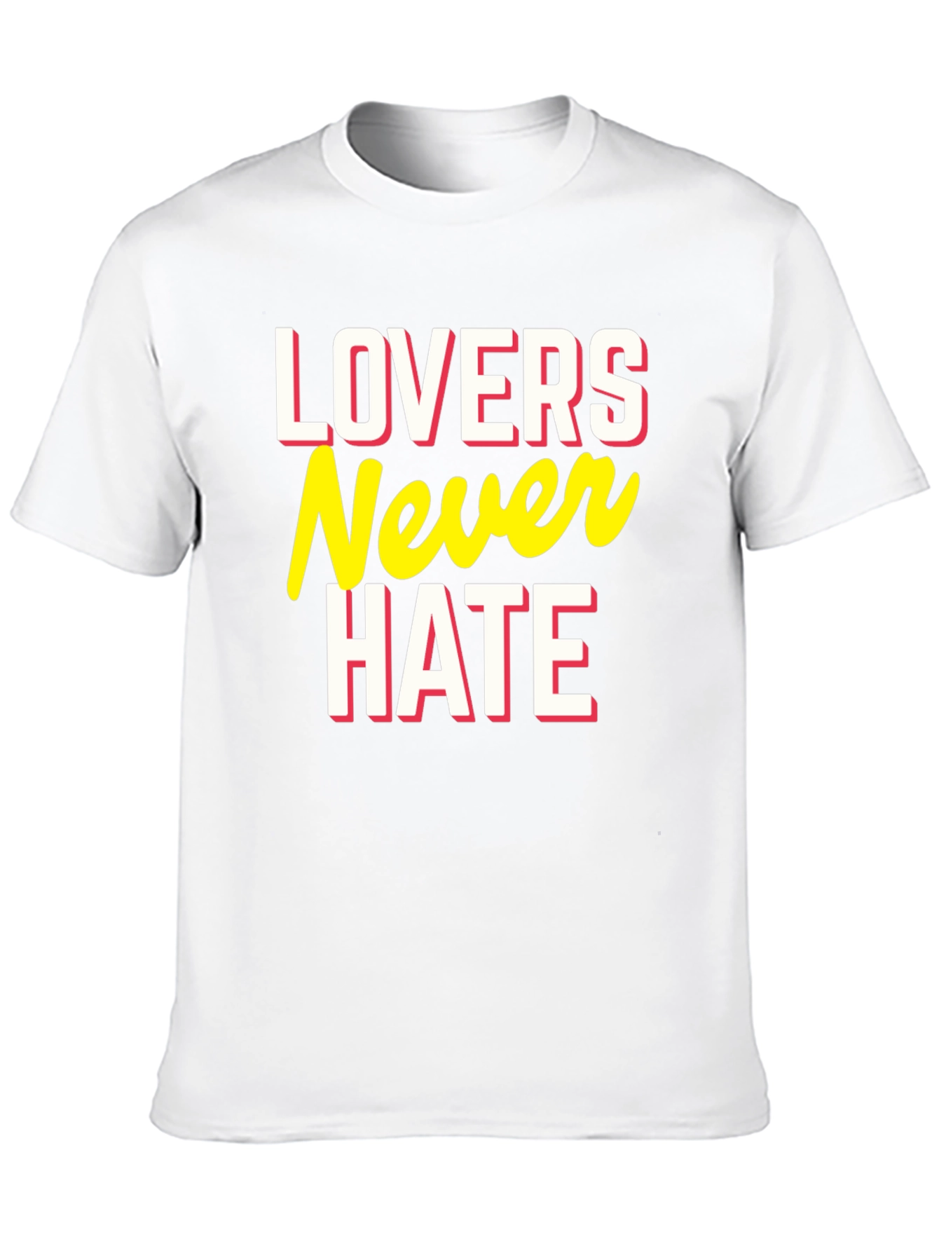 Camiseta Negra Lovers Never Hate