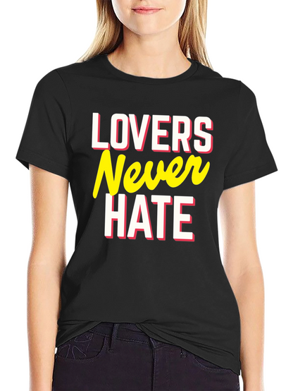 Camiseta Negra Lovers Never Hate