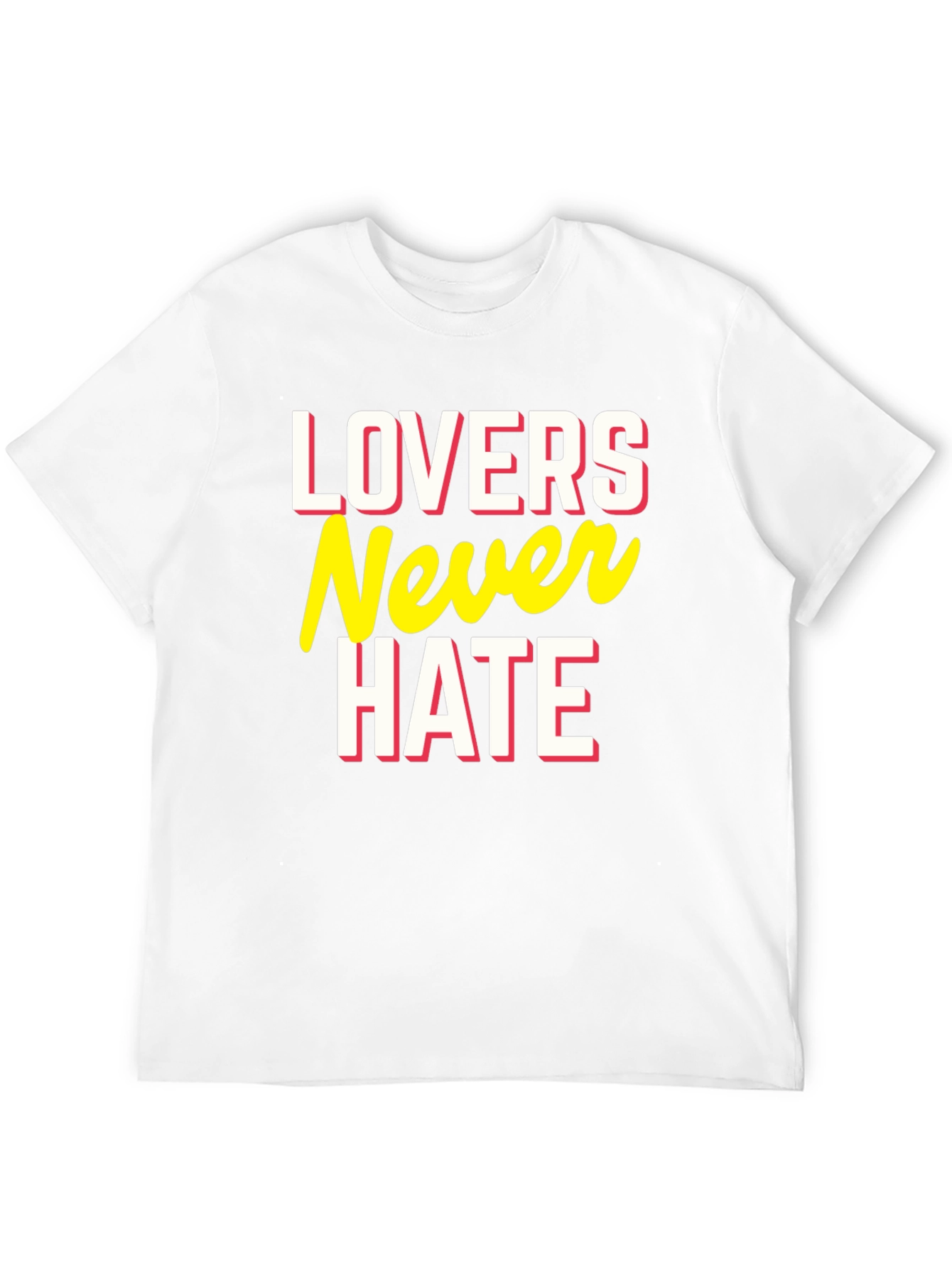 Camiseta Negra Lovers Never Hate