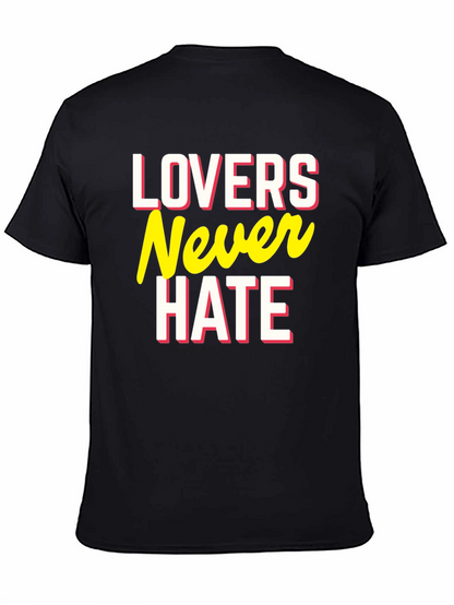 Camiseta Negra Lovers Never Hate