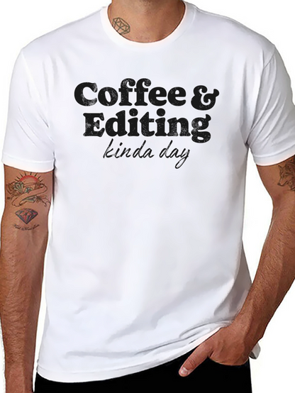 Camiseta Negra Coffee & Editing