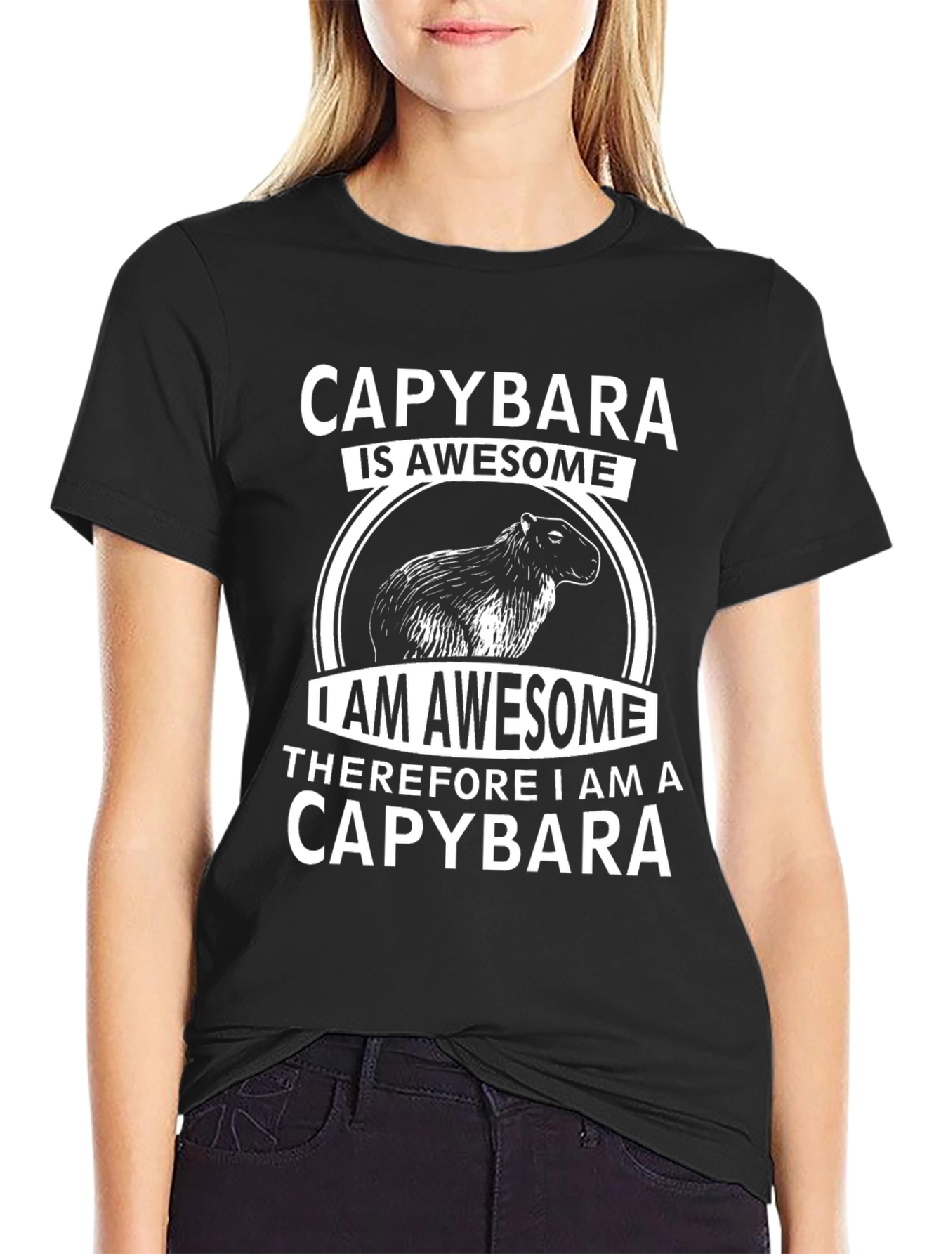 Camiseta Capybara Awesome - Diseño Original