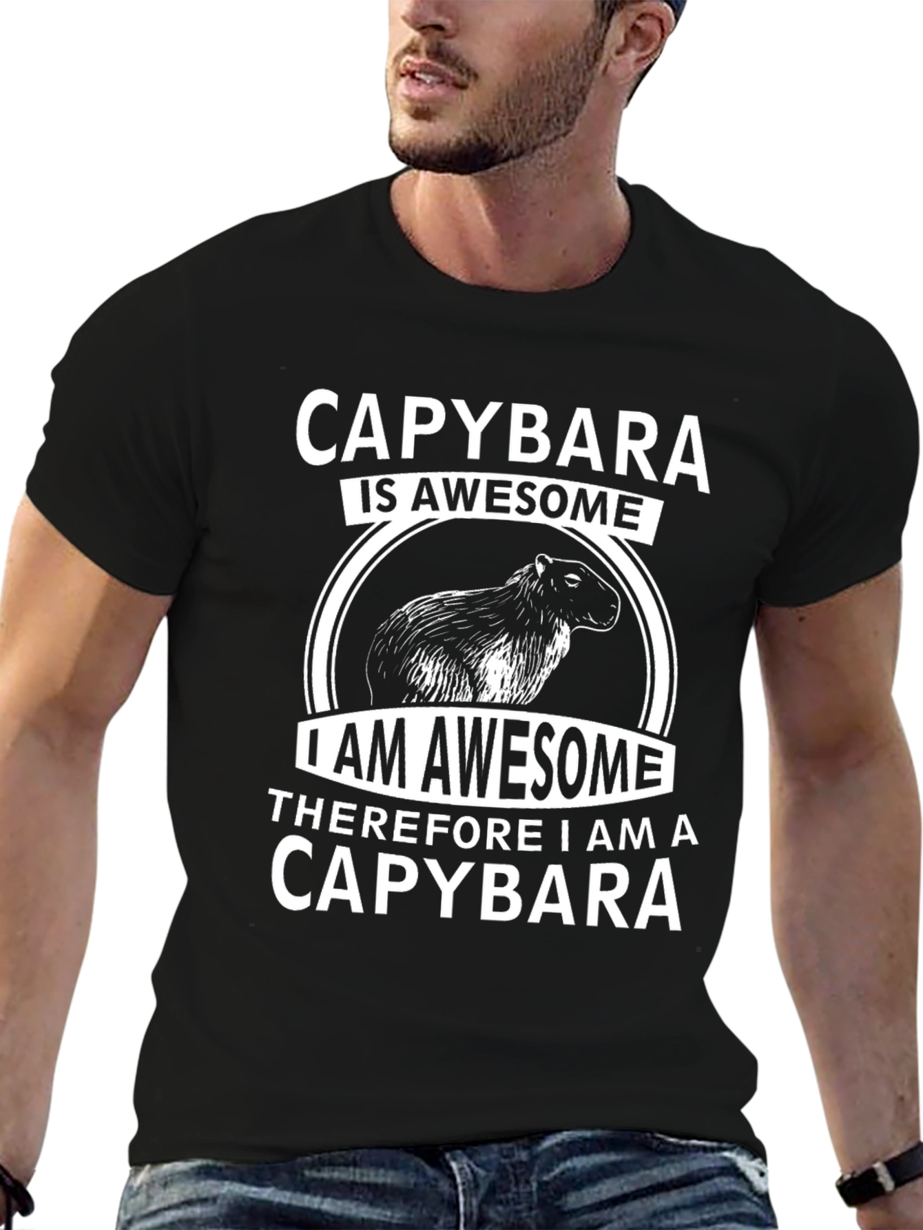 Camiseta Capybara Awesome - Diseño Original