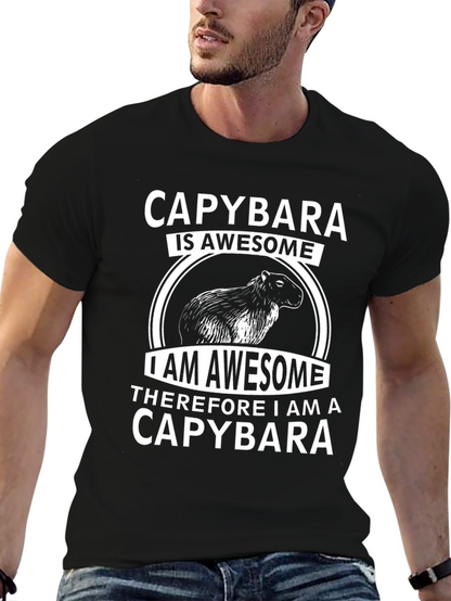 Camiseta Capybara Awesome - Diseño Original