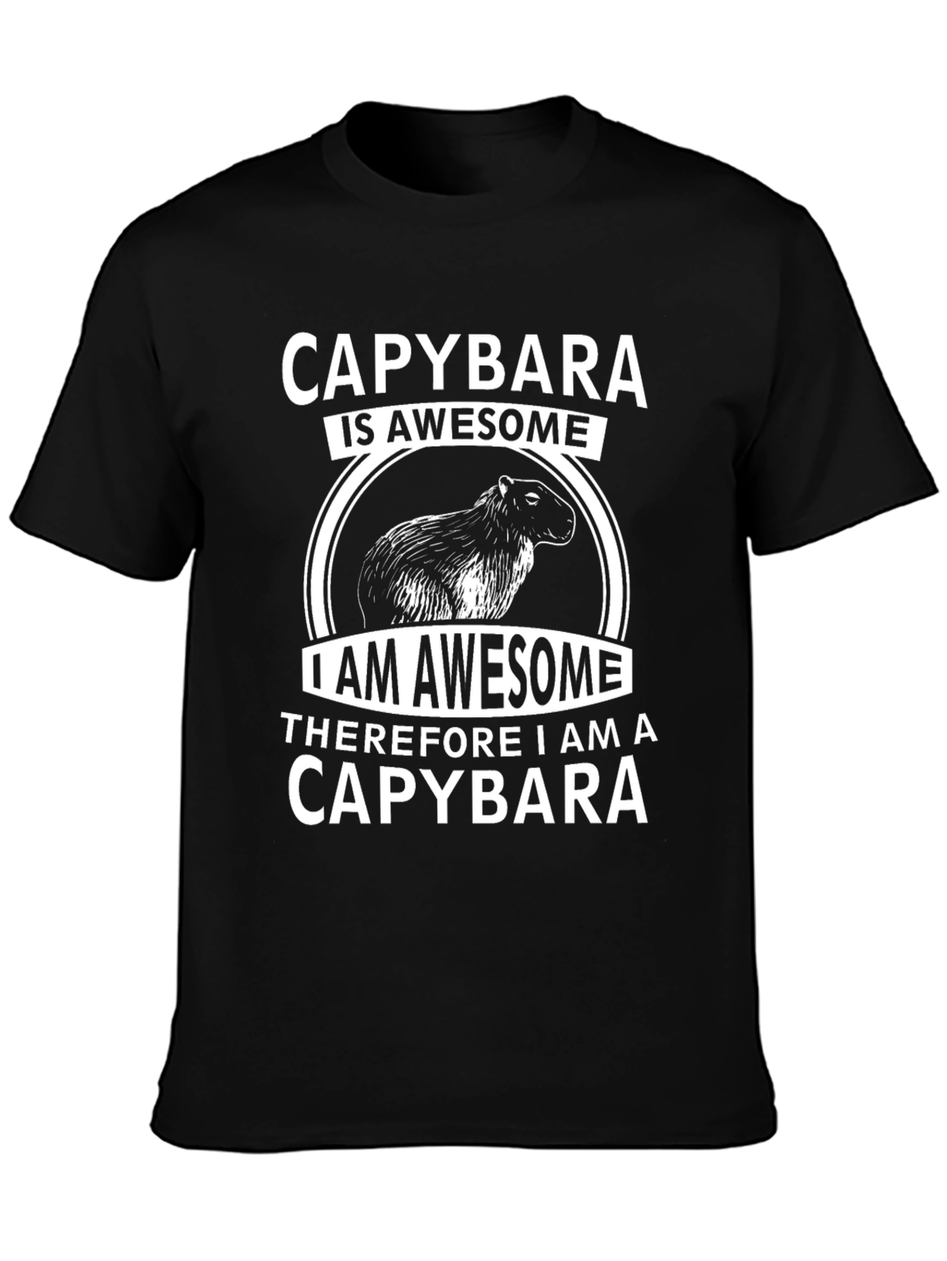 Camiseta Capybara Awesome - Diseño Original