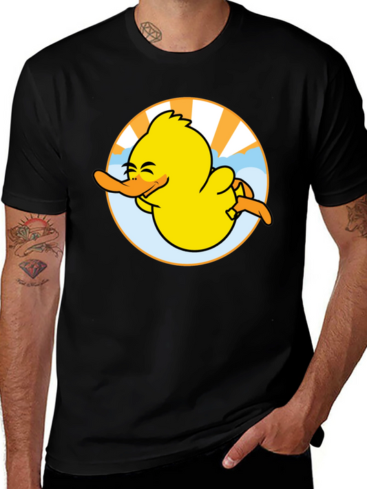 Camiseta Negra Pato Sonriente