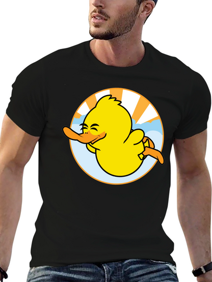 Camiseta Negra Pato Sonriente