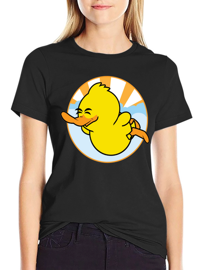 Camiseta Negra Pato Sonriente
