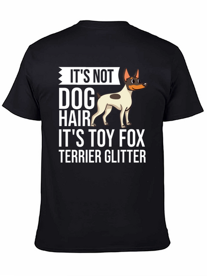 Camiseta Negra Toy Fox Terrier Glitter