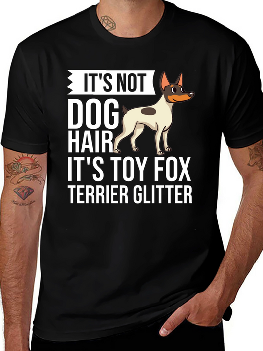 Camiseta Negra Toy Fox Terrier Glitter