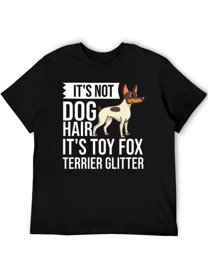 Camiseta Negra Toy Fox Terrier Glitter
