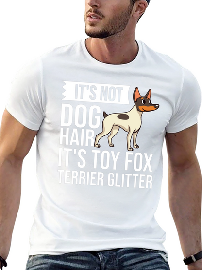 Camiseta Negra Toy Fox Terrier Glitter